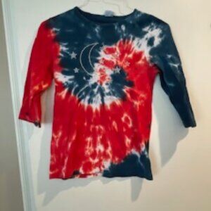 Girls Tye Dye 3/4 Shirt